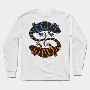 Lizards Blue-Orange Long Sleeve T-Shirt